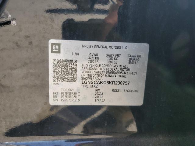 2019 CHEVROLET TAHOE C150 1GNSCAKC6KR230757