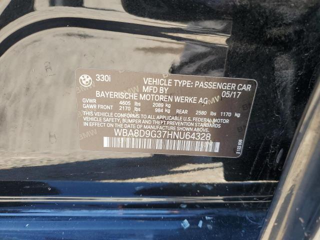 2017 BMW 330 XI WBA8D9G37HNU64328