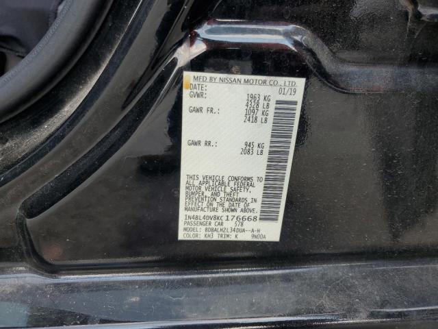 2019 NISSAN ALTIMA SV 1N4BL4DV8KC176668