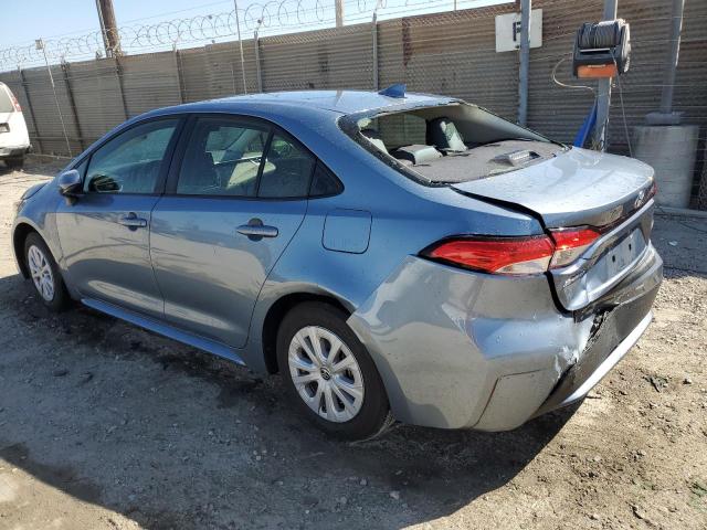 TOYOTA COROLLA LE 2021 blue  hybrid engine JTDEAMDE8MJ017984 photo #3