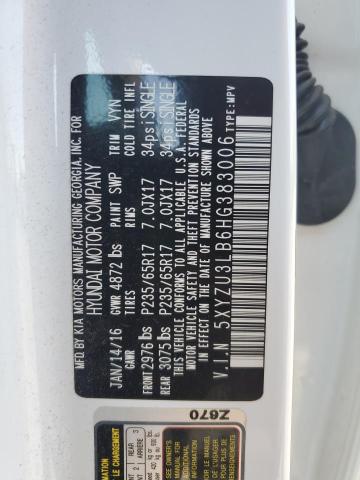 2017 HYUNDAI SANTA FE S 5XYZU3LB6HG383006