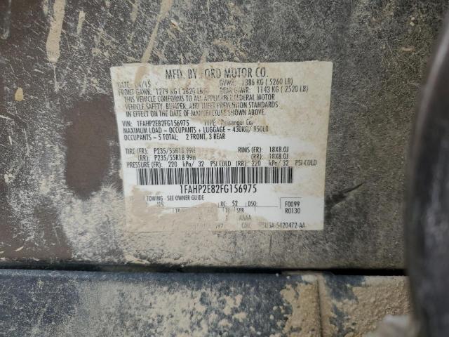 2015 FORD TAURUS SEL 1FAHP2E82FG156975