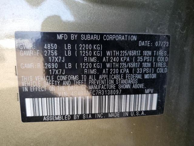 2024 SUBARU OUTBACK PR 4S4BTAFC7R3138097