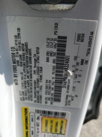 2017 FORD FUSION SE HYBRID 3FA6P0LU1HR324001
