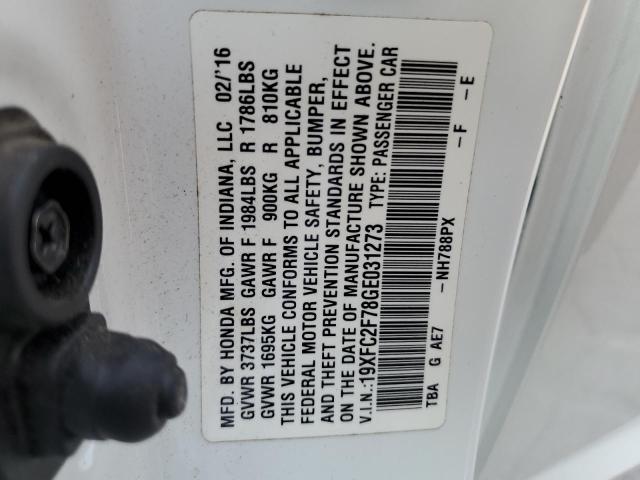 2016 HONDA CIVIC EX 19XFC2F78GE031273