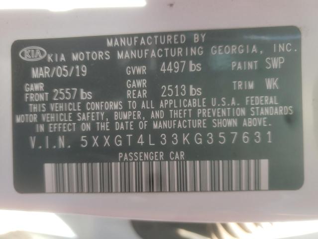 2019 KIA OPTIMA LX 5XXGT4L33KG357631