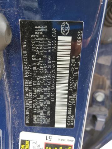 2024 TOYOTA CAMRY LE #3296218463