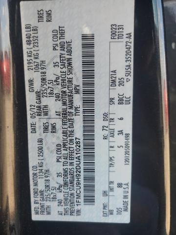 2013 FORD ESCAPE SEL - 1FMCU9H92DUA10287