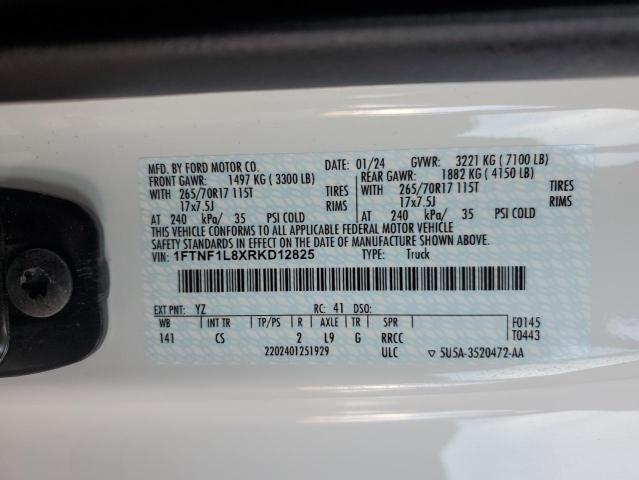 2024 FORD F150 XL 1FTNF1L8XRKD12825