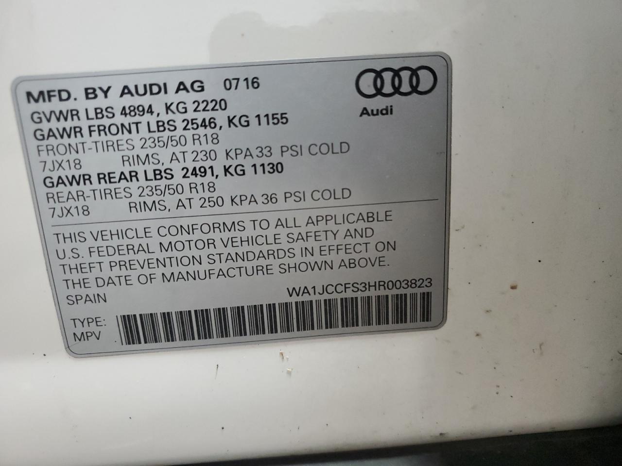AUDI Q3 PREMIUM PLUS