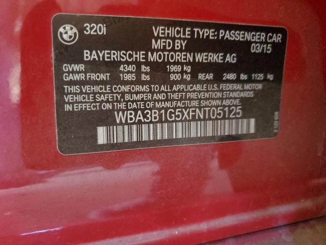 2015 BMW 320 I WBA3B1G5XFNT05125