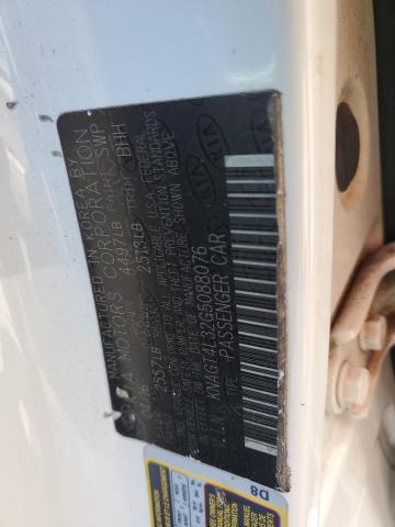 2016 KIA OPTIMA LX KNAGT4L32G5088076