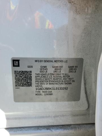 2020 CADILLAC CT4 LUXURY 1G6DJ5RK1L0133292