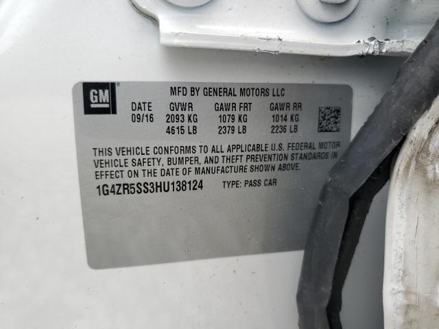 2017 BUICK LACROSSE P 1G4ZR5SS3HU138124