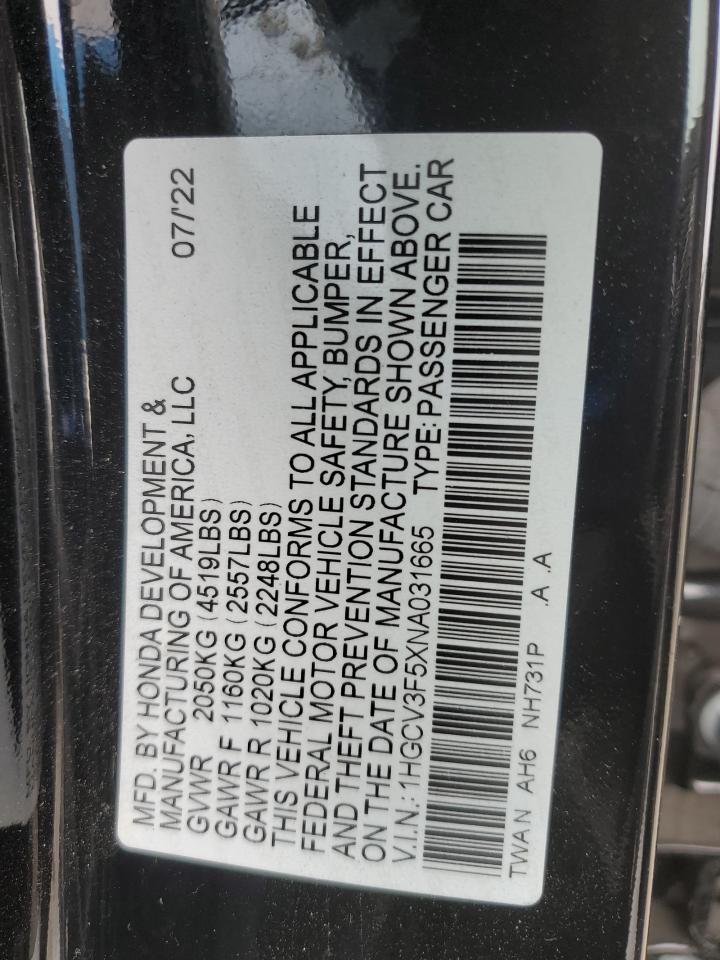 HONDA ACCORD HYBRID EXL