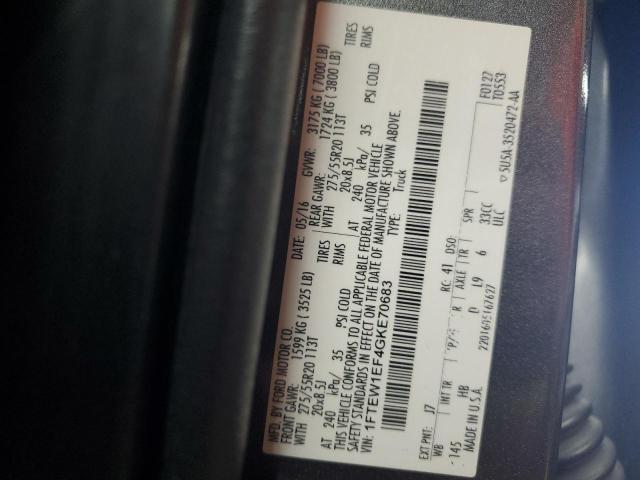 2016 FORD F150 SUPER - 1FTEW1EF4GKE70683