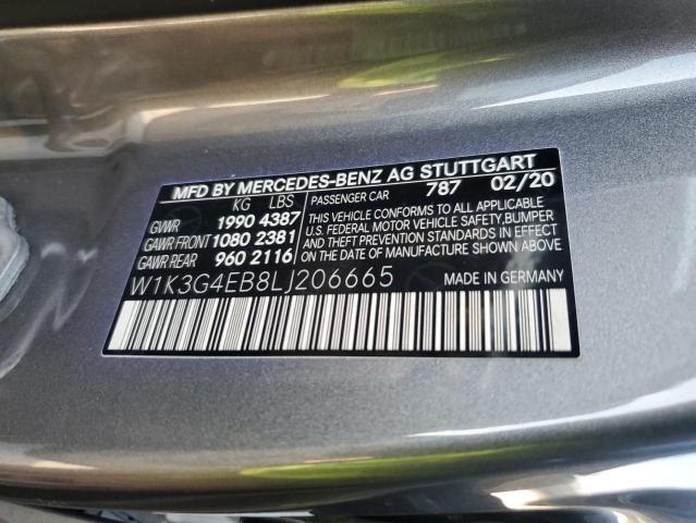 2020 MERCEDES-BENZ A 220 W1K3G4EB8LJ206665