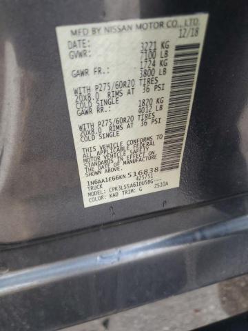 2019 NISSAN TITAN PLAT 1N6AA1E66KN516838