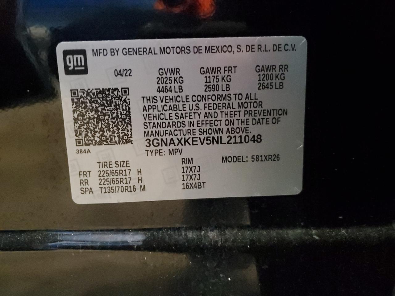 CHEVROLET EQUINOX LT