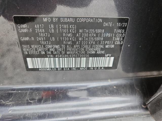 2024 SUBARU CROSSTREK 4S4GUHL62R3736656