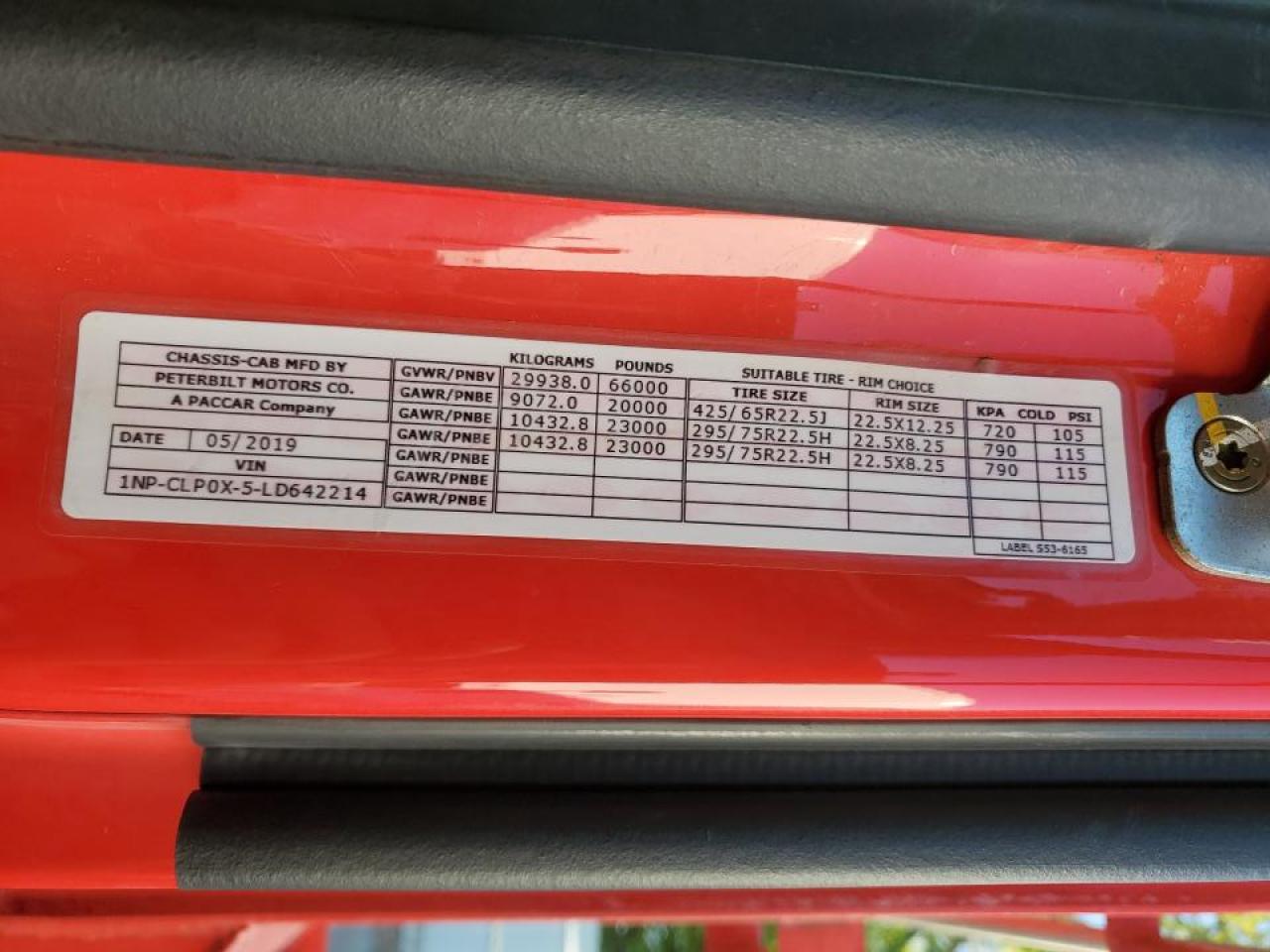 Lot #3280297956 2020 PETERBILT 567