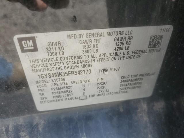 2015 CADILLAC ESCALADE L - 1GYS4MKJ5FR542770