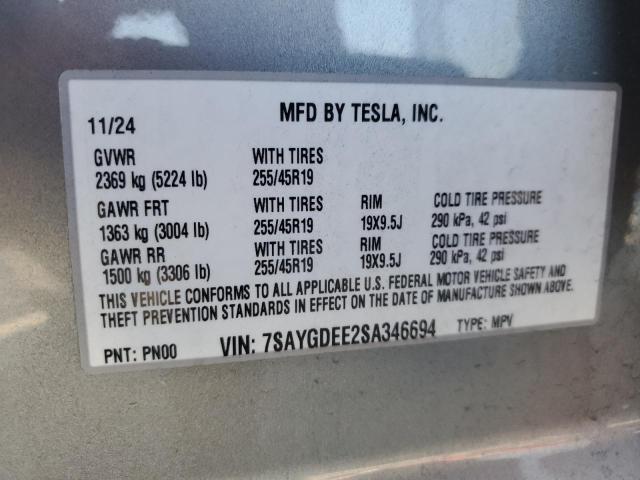 2025 TESLA MODEL Y #3287321982