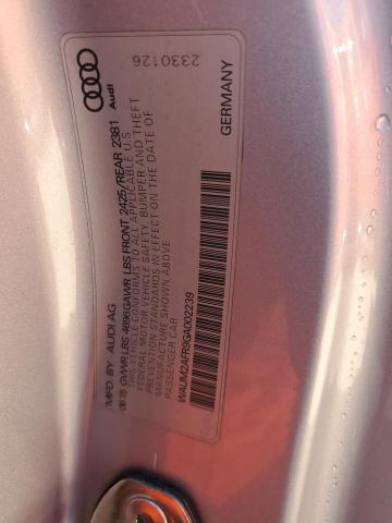 2016 AUDI A5 PREMIUM WAUM2AFR9GA002239