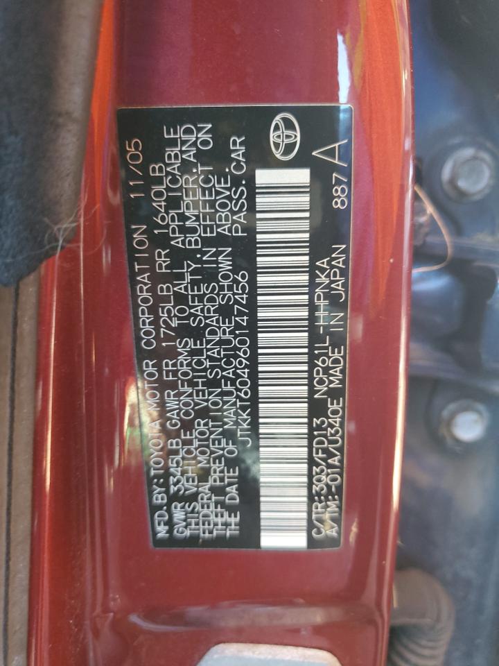 Lot #3302013047 2006 TOYOTA SCION XA