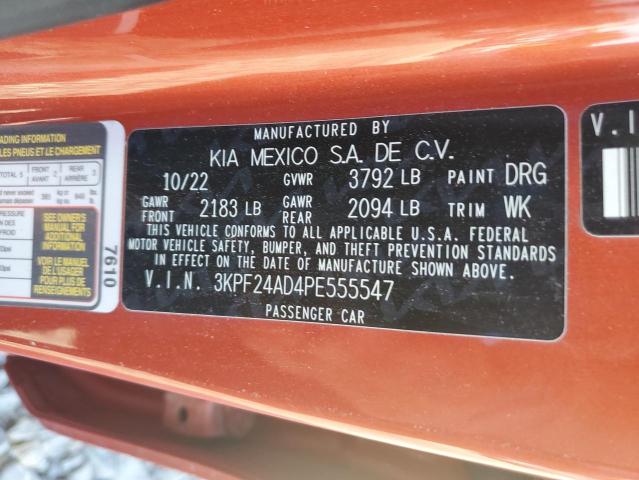 2023 KIA FORTE LX 3KPF24AD4PE555547