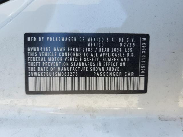 2025 VOLKSWAGEN JETTA SEL 3VWGX7BU1SM062278