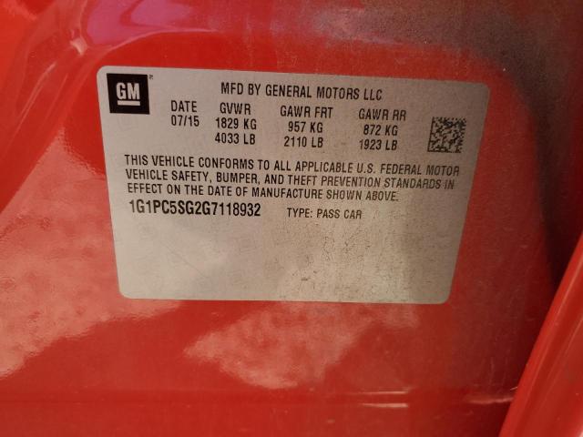 2016 CHEVROLET CRUZE LIMI 1G1PC5SG2G7118932