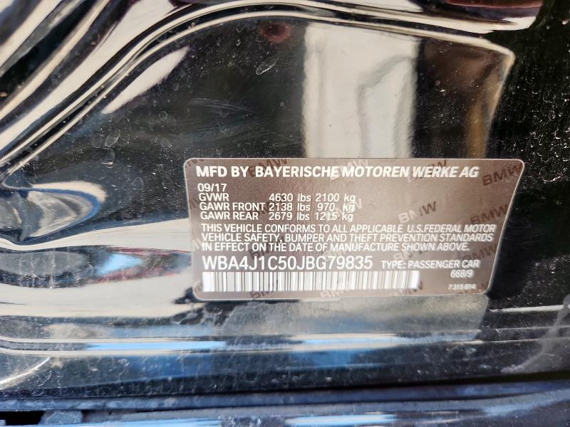 2018 BMW 430I WBA4J1C50JBG79835
