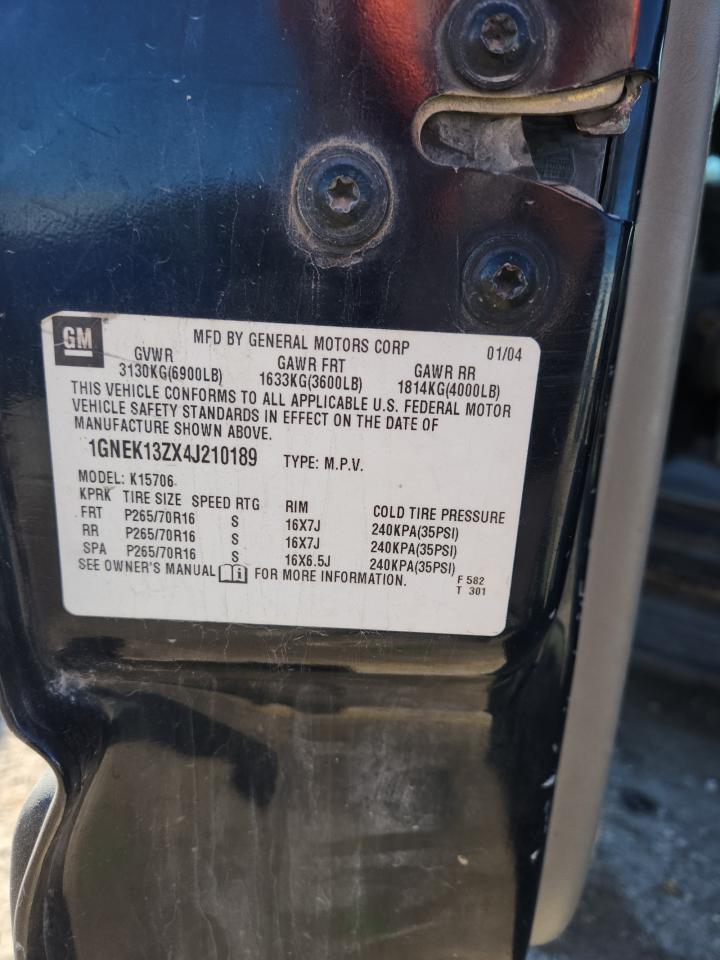 Lot #3284142549 2004 CHEVROLET TAHOE K1500