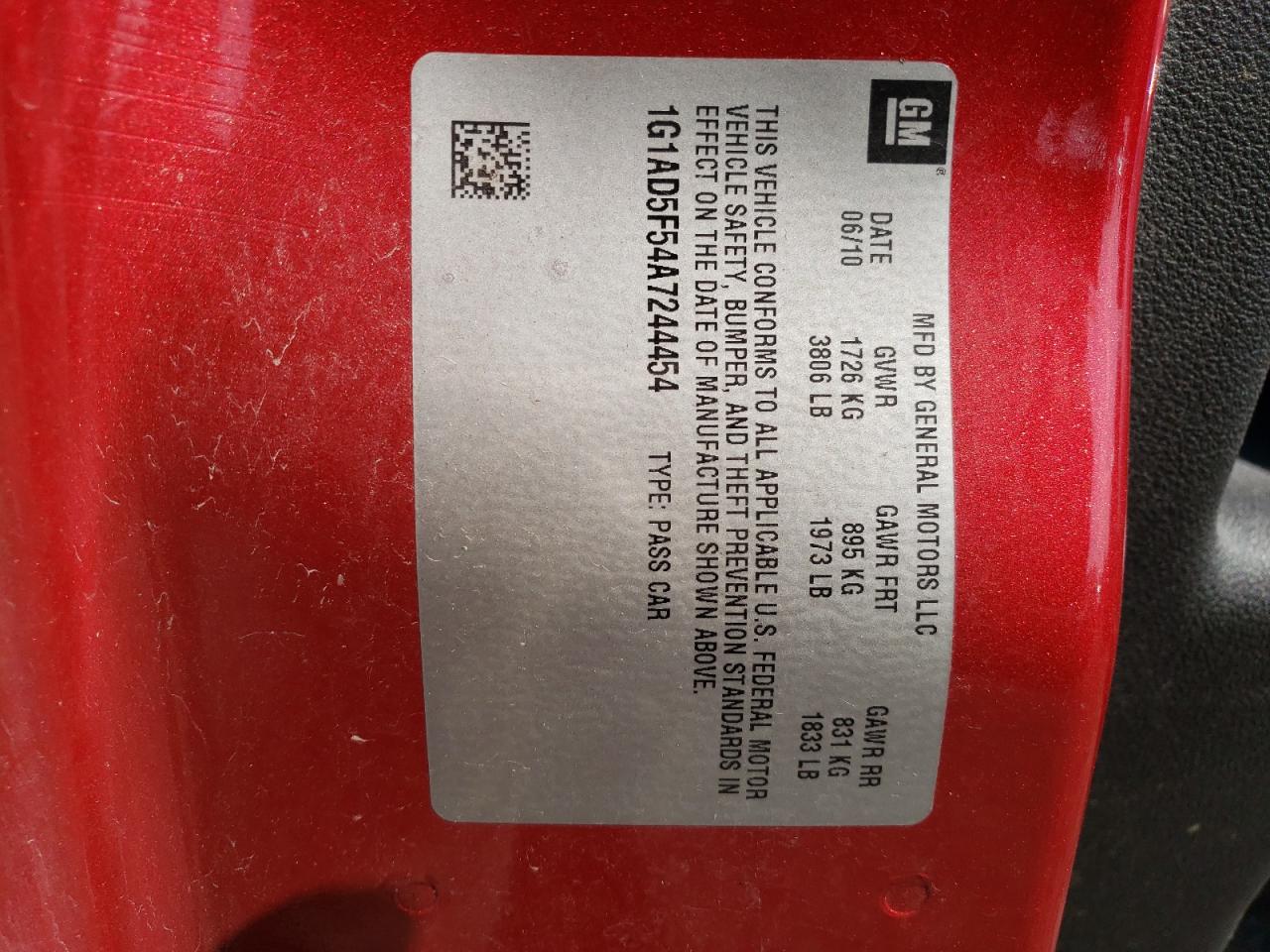 CHEVROLET COBALT 1LT