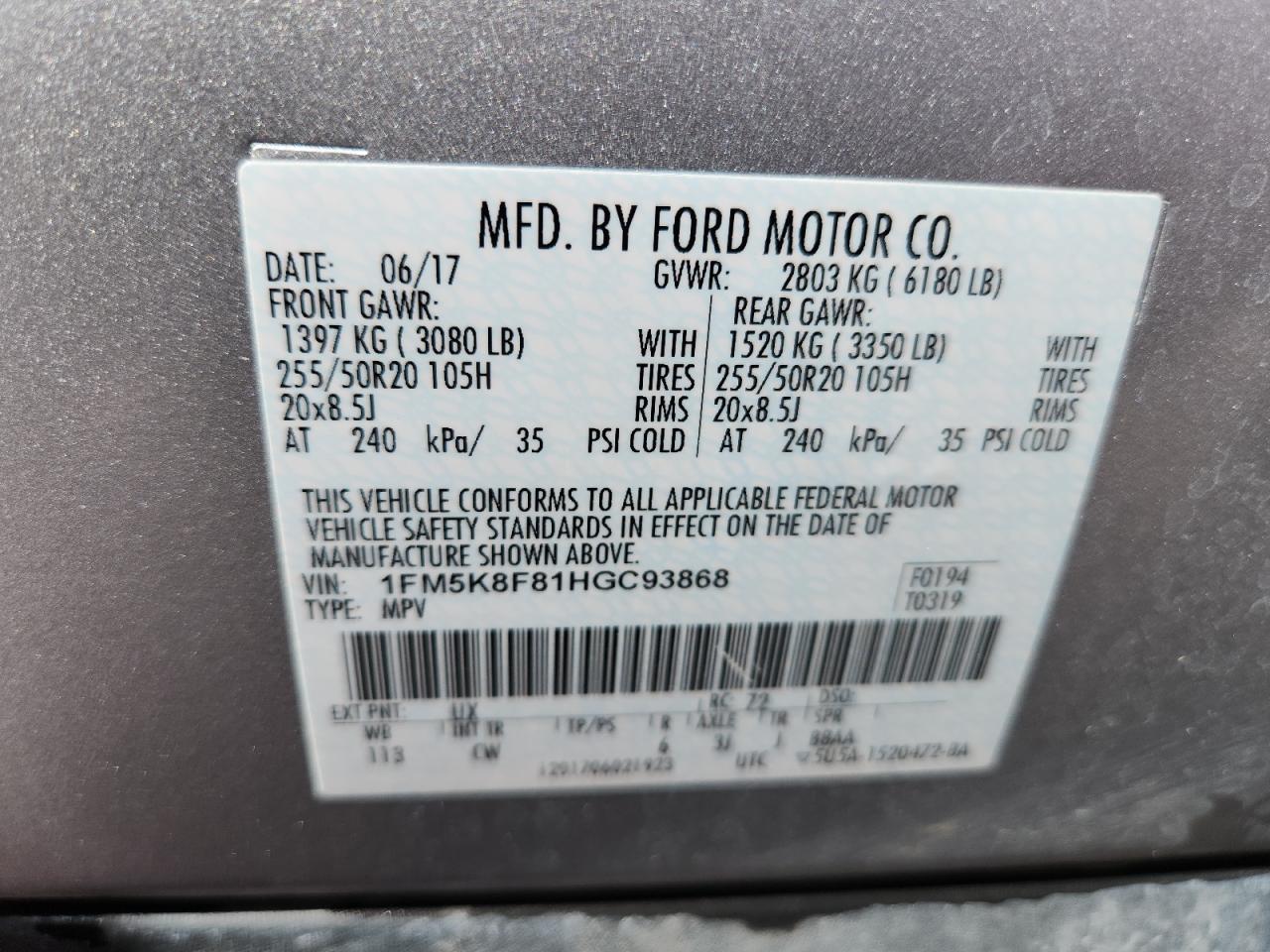 FORD EXPLORER LIMITED