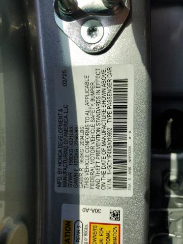 2025 HONDA ACCORD SE 1HGCY1F4XSA019692