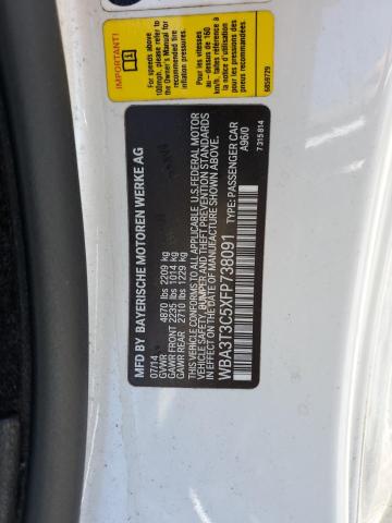 2015 BMW 435 I WBA3T3C5XFP738091