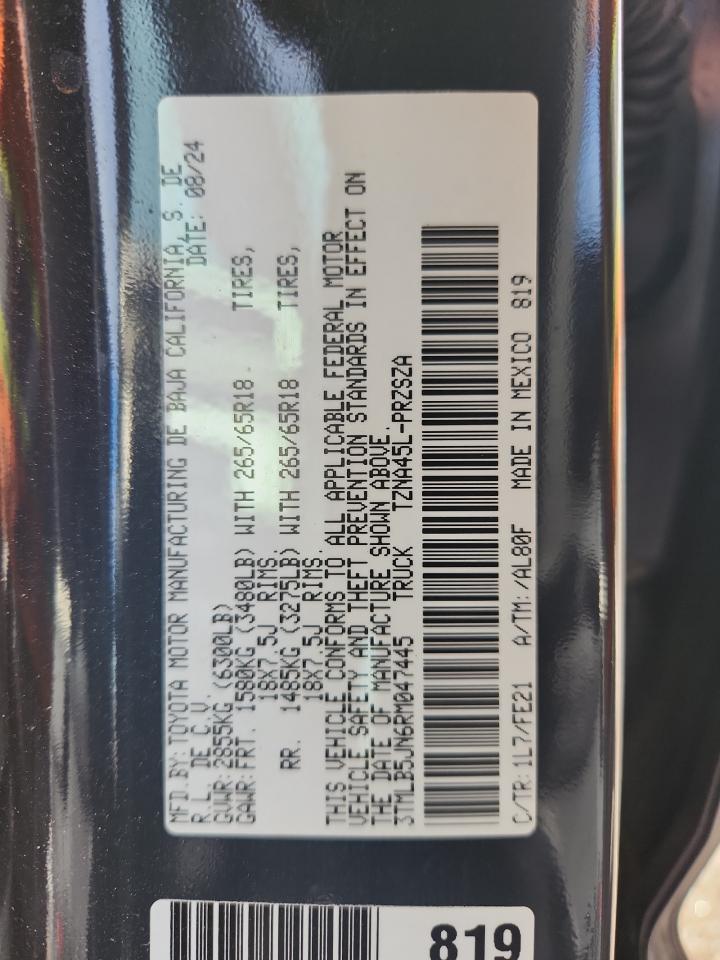 TOYOTA TACOMA DOUBLE CAB