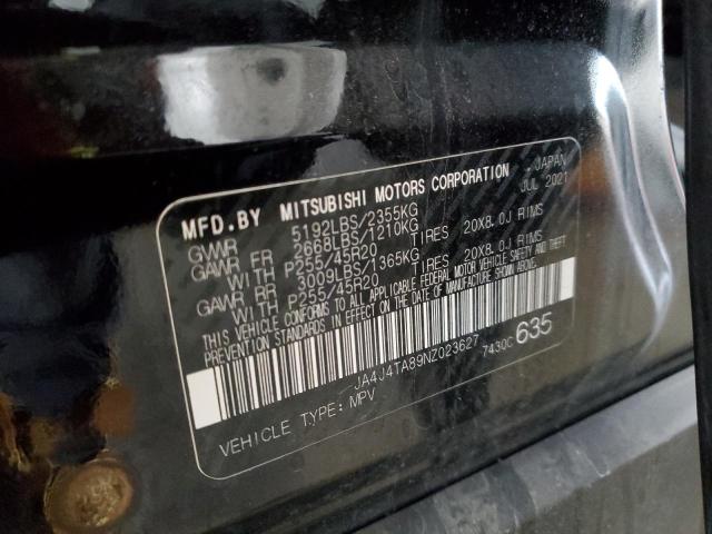 2022 MITSUBISHI OUTLANDER - JA4J4TA89NZ023627