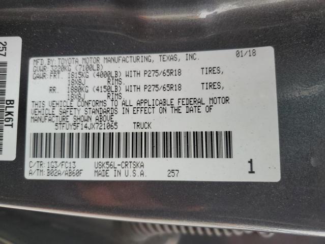 2018 TOYOTA TUNDRA DOU - 5TFUY5F14JX721065