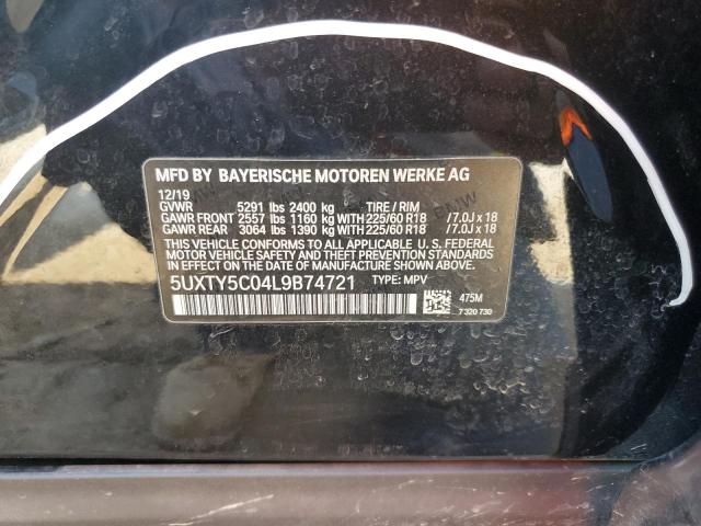 2020 BMW X3 XDRIVE3 - 5UXTY5C04L9B74721