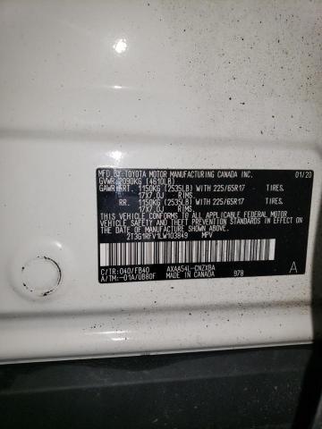 2020 TOYOTA RAV4 LE 2T3G1RFV1LW103849
