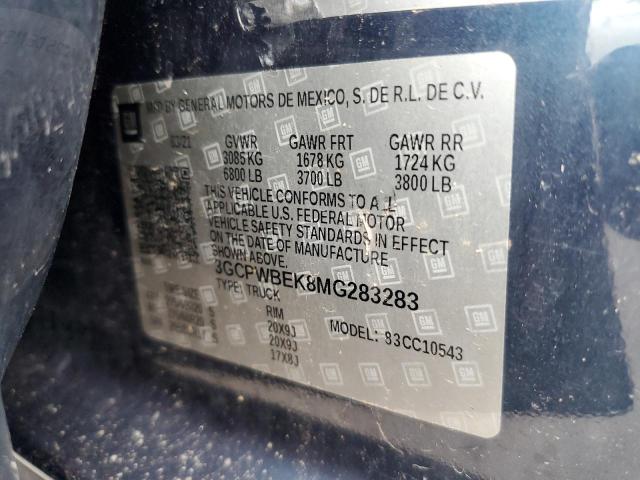 2021 CHEVROLET SILVERADO C1500 CUSTOM #3291231956