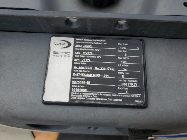 2020 CROWN ELECTRIC PALLET JACK #3246796837