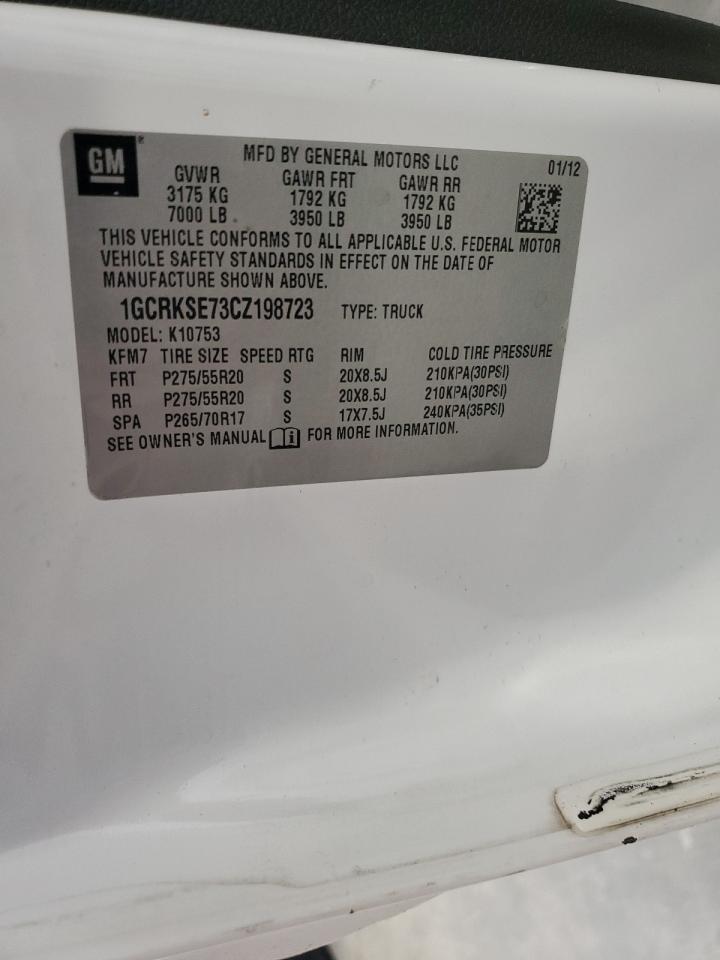 Lot #3317937907 2012 CHEVROLET SILVERADO K1500 LT