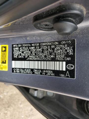 2016 LEXUS CT 200 JTHKD5BHXG2255250