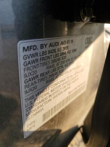 2019 AUDI Q7 PREMIUM WA1LHAF78KD027887