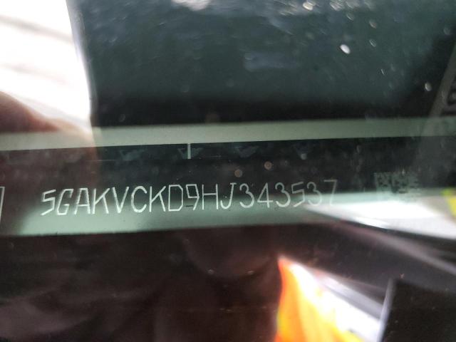 2017 BUICK ENCLAVE 5GAKVCKD9HJ343537