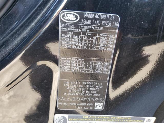 2021 LAND ROVER DEFENDER 9 SALEJ6RX4M2058962